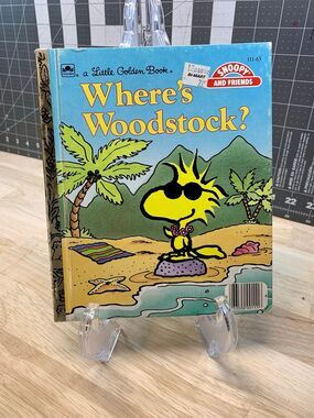 Little Golden Book - Peanuts - Snoopy and Friends - Where's Woodstock? - 1988